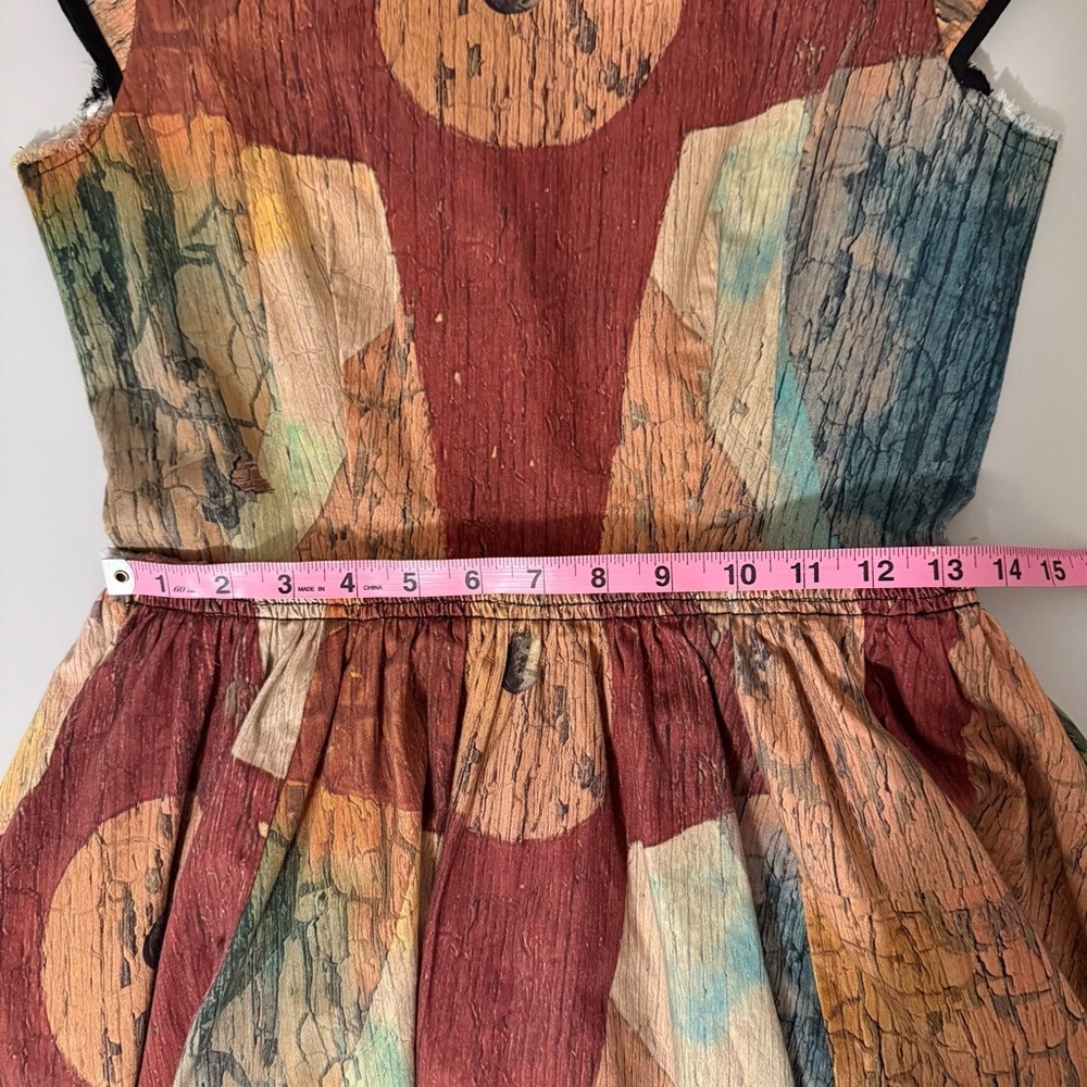 Making The Cut Carnival Painting Dress Winning Look Gary's Brown Tan Small - Picture 8 of 10